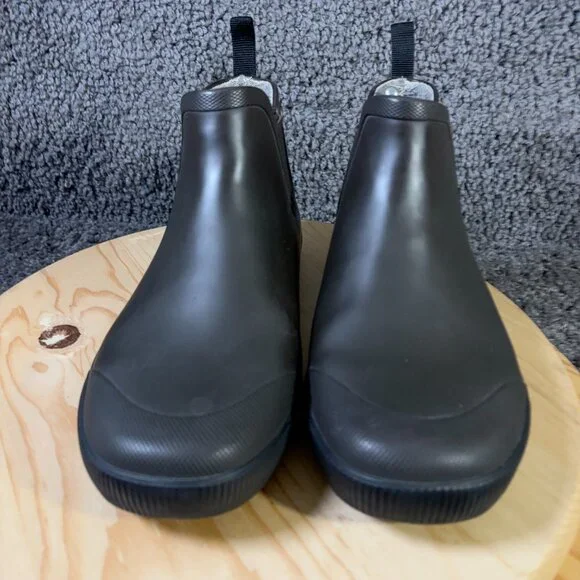 Tretorn Chelsea Rain Boots Womens Size 10 Brown Pull On Waterproof Wool Lined - Picture 2 of 7